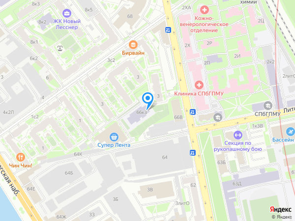 Офис продаж ЖК "Георг Ландрин" на карте