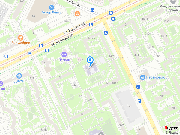 Детский сад 114, Невский район на карте