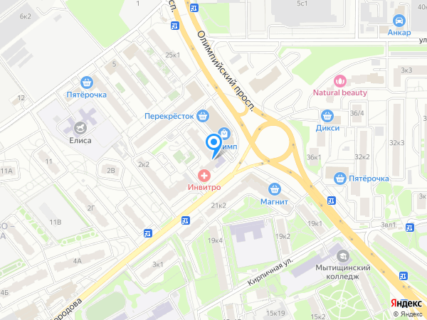 Стоматологическая клиника НИКАДЕНТ по адресу Мытищи ул Белобородова д 2 корп 3 на карте