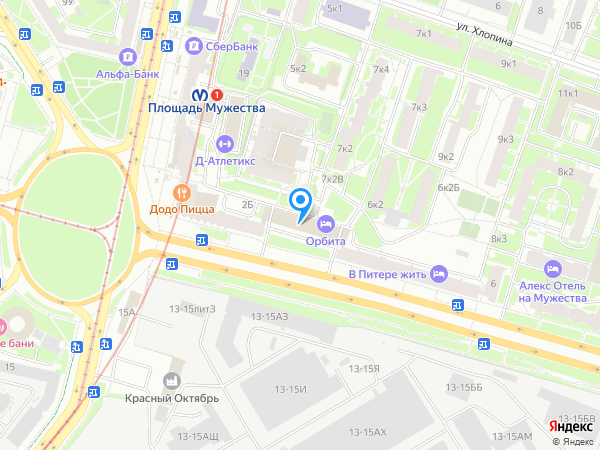 Орбита на карте