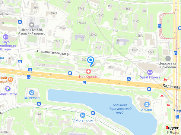Оригитея по адресу Балаклавский проспект, д.16/2 на карте