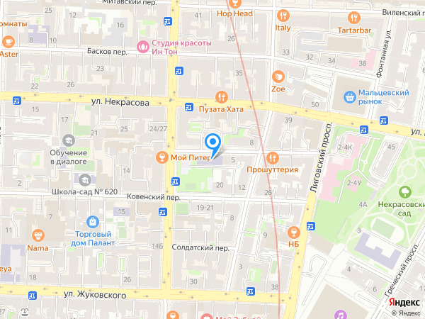 Детский сад 59, Центральный район на карте