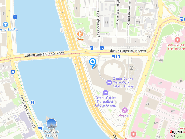 Санкт-Петербург на карте