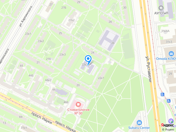 Детский сад 39, Калининский район на карте
