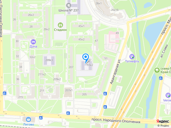 Детский сад 35, Красносельский район на карте