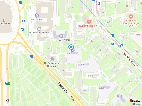 Детский сад 5, Московский район на карте