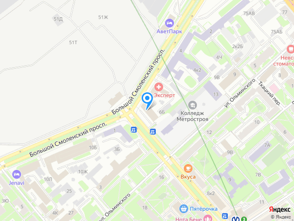 Клиника здоровья и красоты МедЭксперт на карте
