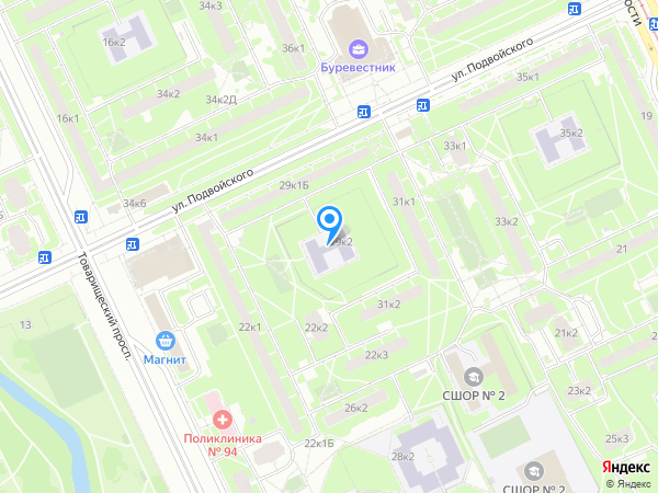 Детский сад 28, Невский район на карте