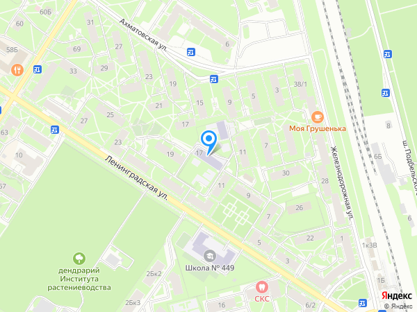 Детский сад 6, Пушкинский район на карте