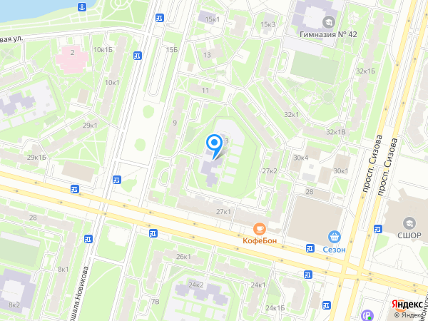 Детский сад 44, Приморский район на карте