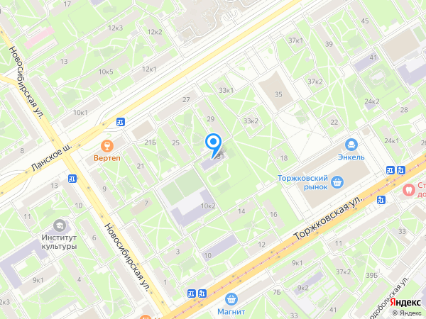 Детский сад 46, Приморский район на карте
