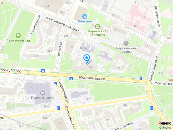 DLclinic по адресу Морской проспект, 15 на карте