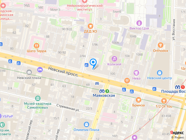 Пицца Хат на карте