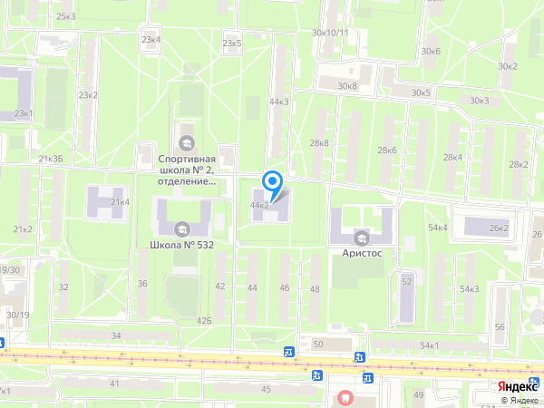 Детский сад 34, Красногвардейский район на карте