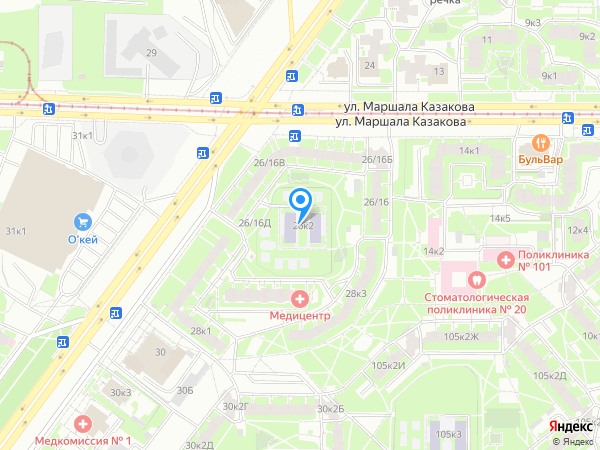 Детский сад 65, Кировский район на карте
