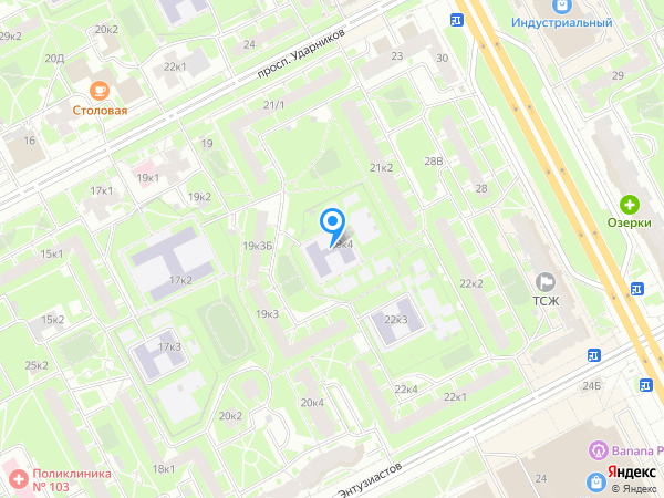Детский сад 31, Красногвардейский район на карте