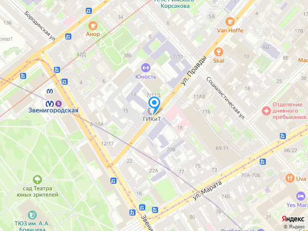 Наркологическая клиника "Невацентр" на карте