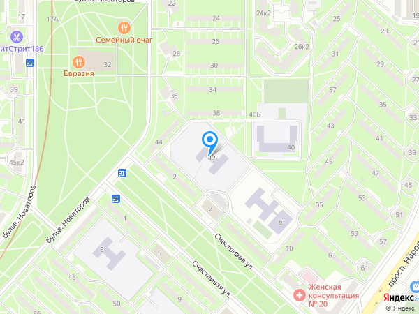 Детский сад 21, Кировский район на карте