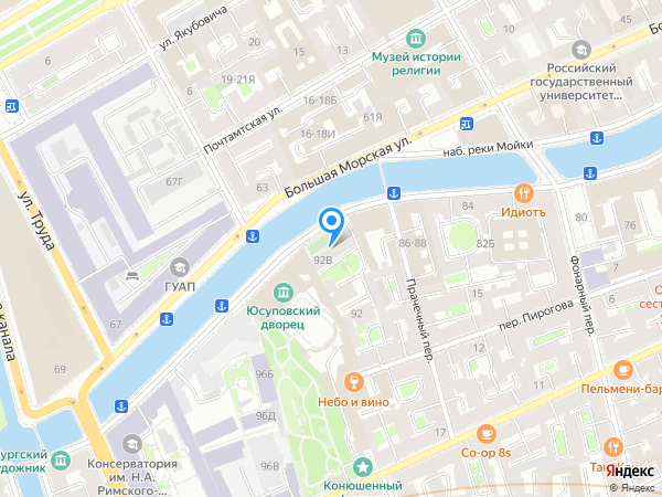 Детский сад 38, Адмиралтейский район на карте