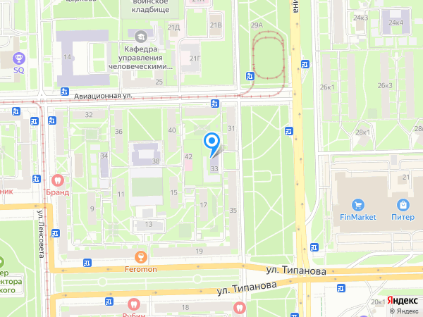 Детский сад 96, Московский район на карте