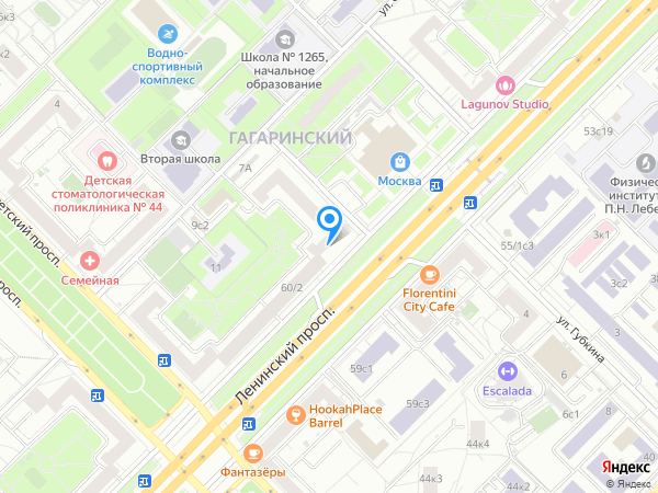 Медиал на карте