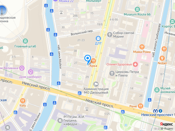 Арка на карте