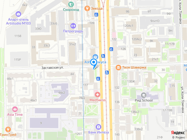 Российский Капитал по адресу просп. Московский, д. 115а на карте