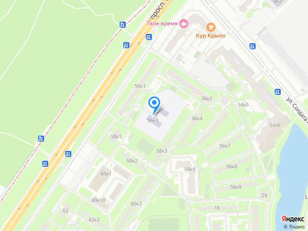 Детский сад 44, Кировский район на карте