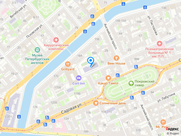 Кортъярд Марриотт Санкт-Петербург Пушкин на карте