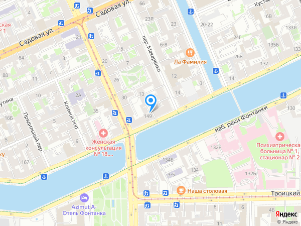 Детский сад 33, Адмиралтейский район на карте