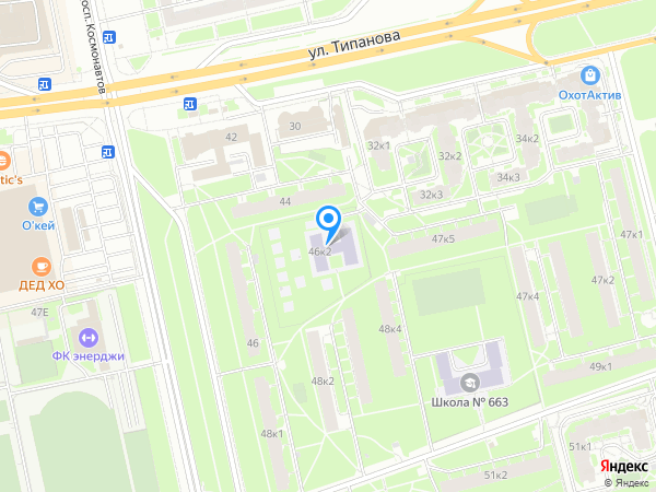 Детский сад 2, Московский район на карте