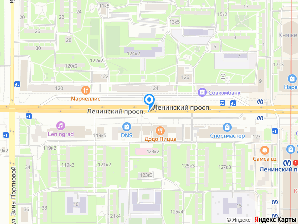 ПИON на карте