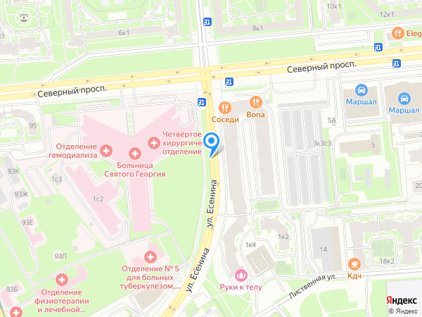 Музыкально хореографический театр «Mandarin club» (Озерки) на карте