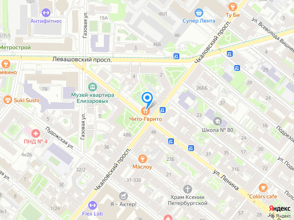 Чито-Гврито на карте