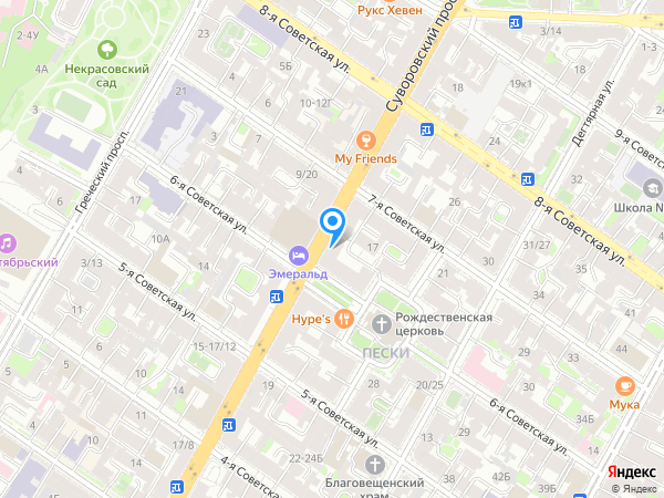 Детский сад 50, Центральный район на карте