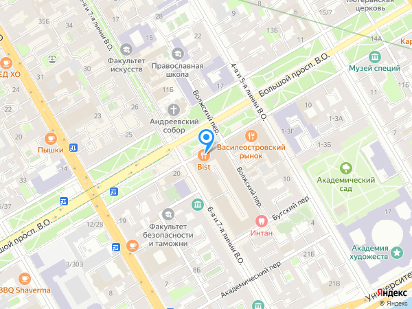 Ситибанк по адресу Большой просп., д. 18, лит. А на карте