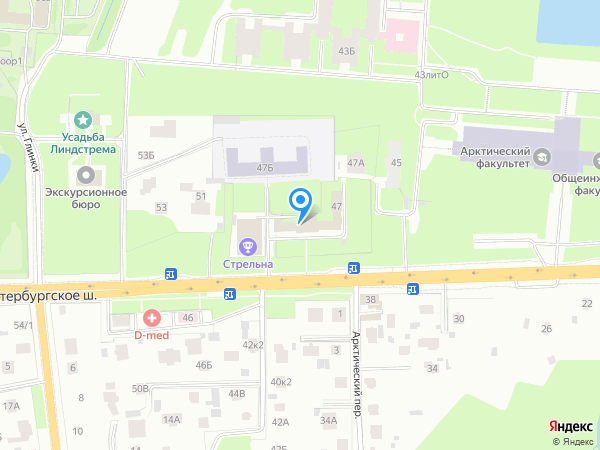 Детский сад 2, Петродворцовый район на карте