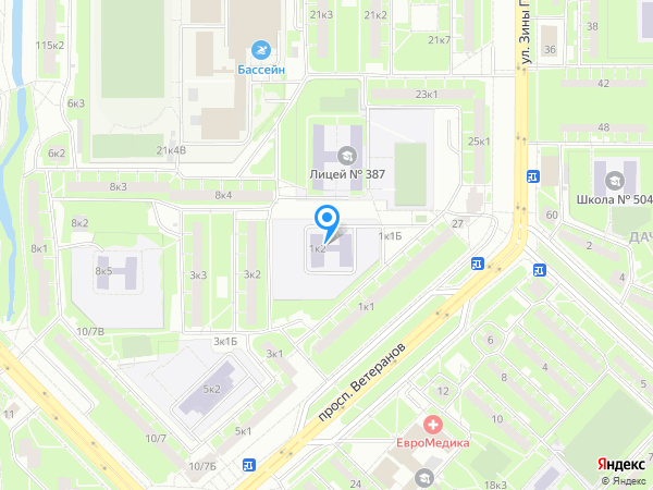 Детский сад 52, Кировский район на карте
