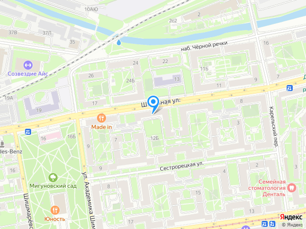 Детский сад 35, Приморский район на карте
