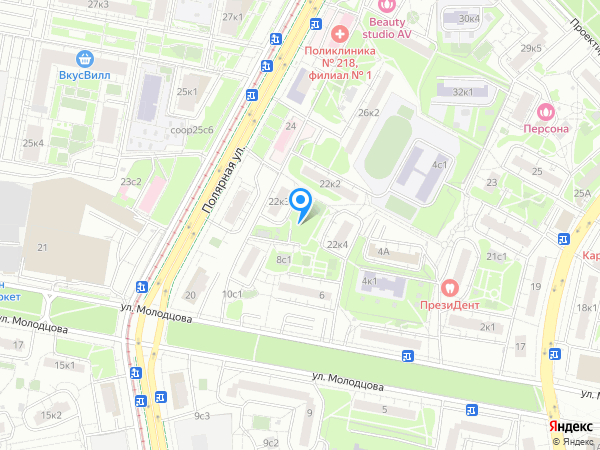 Ястребова Е.Е. на карте