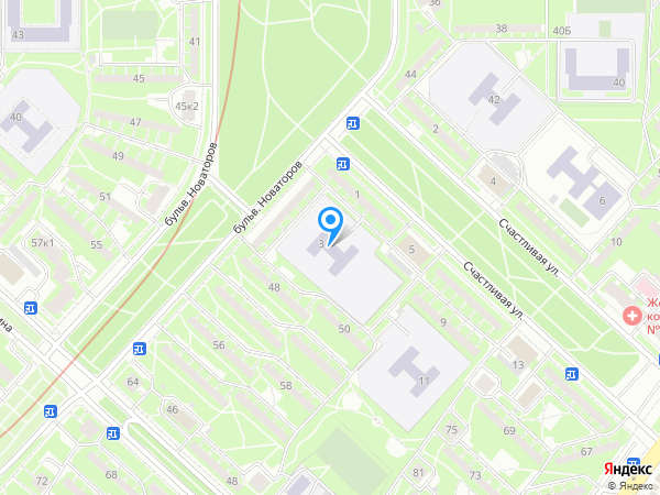 Детский сад 22, Кировский район на карте