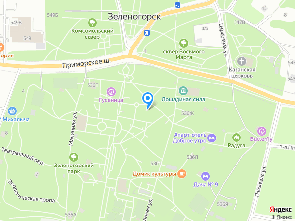 Терийоки СПА на карте