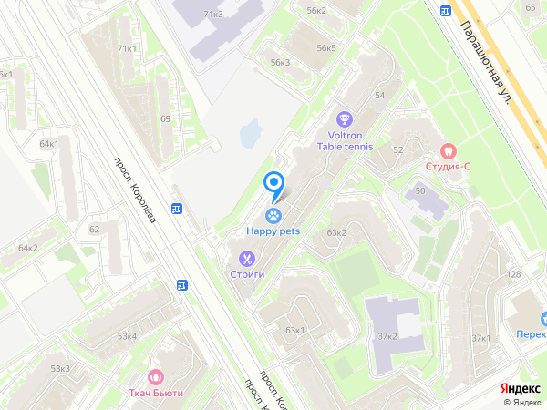 Школа балета Kasok. Хореография и балет для детей по адресу Королёва 65 на карте