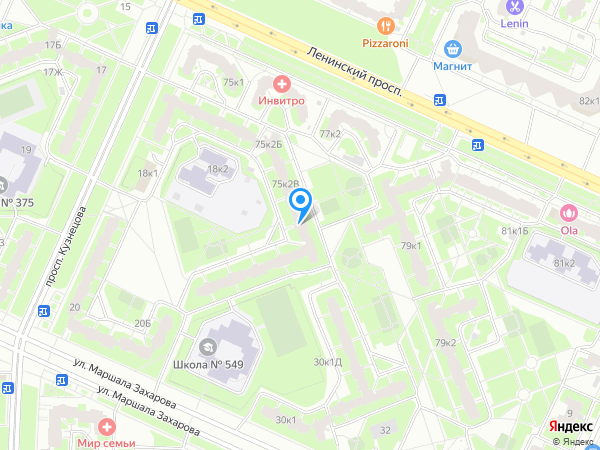 Стоматология ИНТАКТ на карте