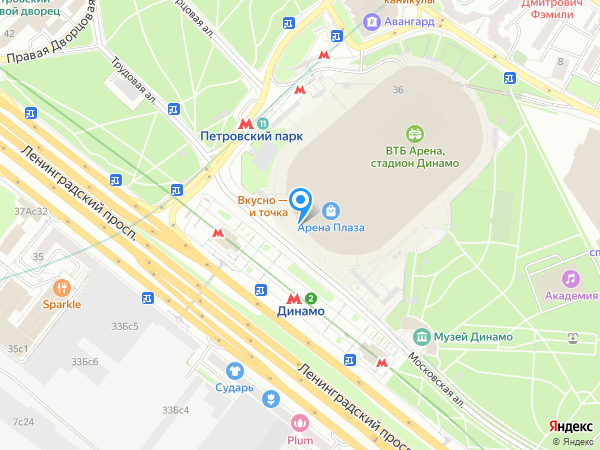 Тревиаль на карте