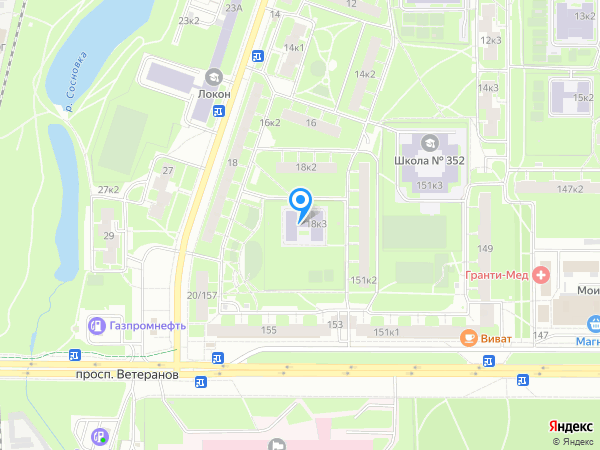 Детский сад 30, Красносельский район на карте