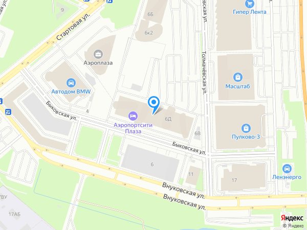 Crowne Plaza Санкт-Петербург Аэропорт на карте