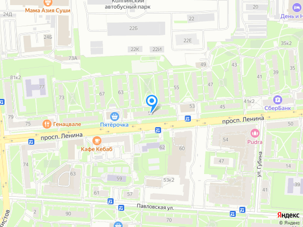 Стоматологический центр Мой Зубной по адресу Проспект Ленина 59 на карте