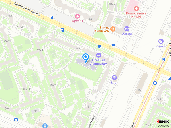 Детский сад 73, Красносельский район на карте