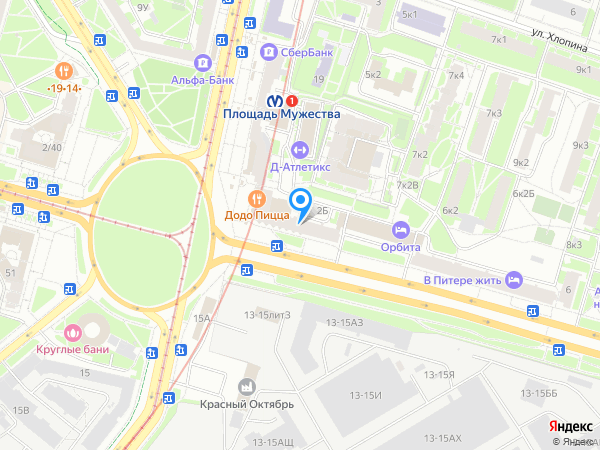 Сбербанк России по адресу просп. Непокоренных, 2 на карте